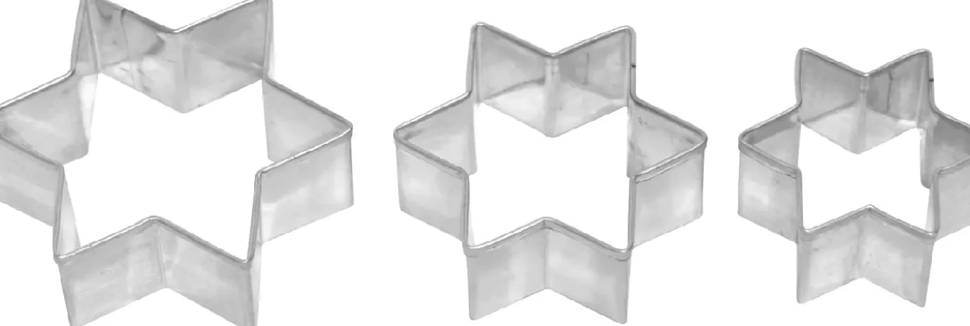 NANU-NANA Ausstechform Stern, 3-fach, 6 Cm