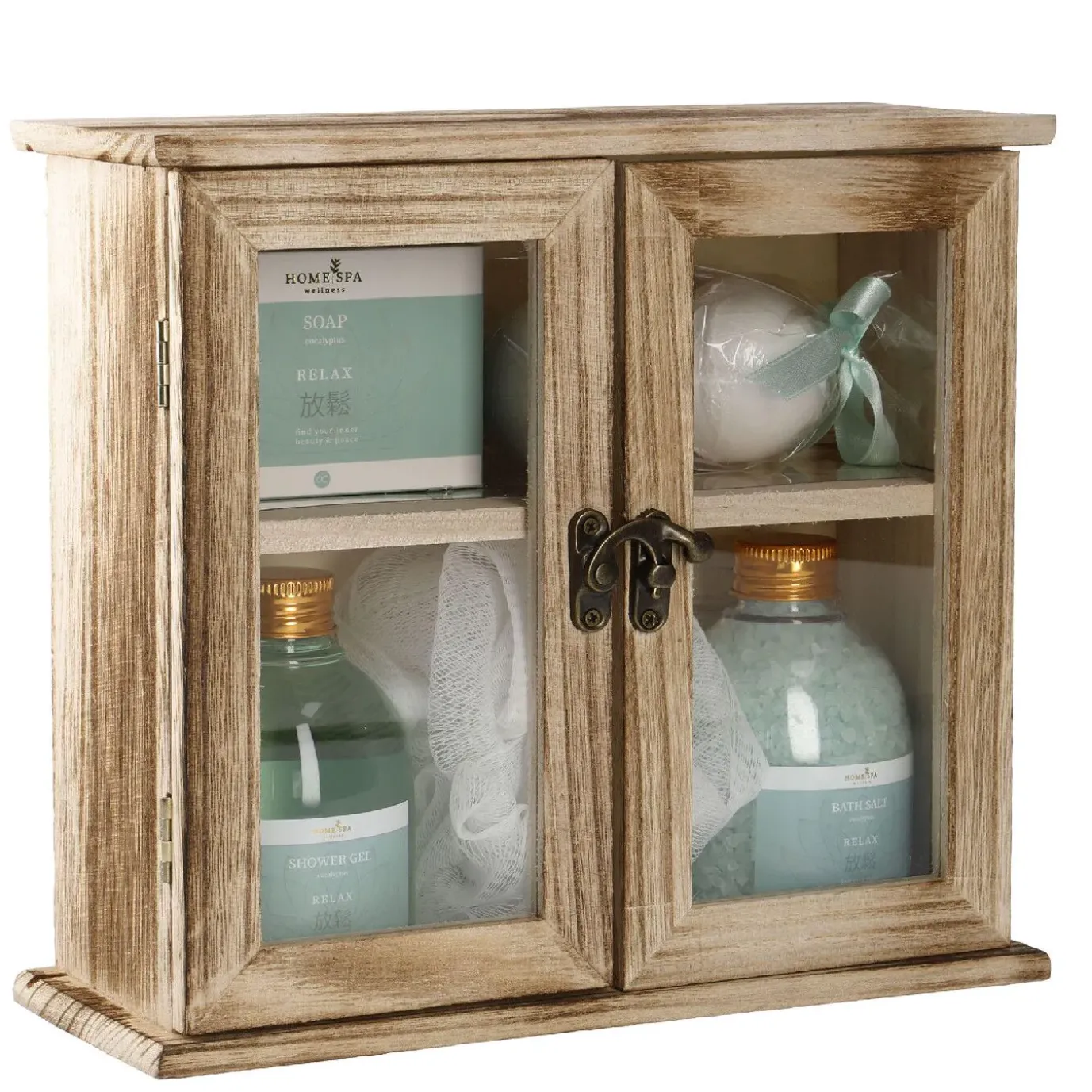 NANU-NANA Badeset Schrank, Home Spa/mint