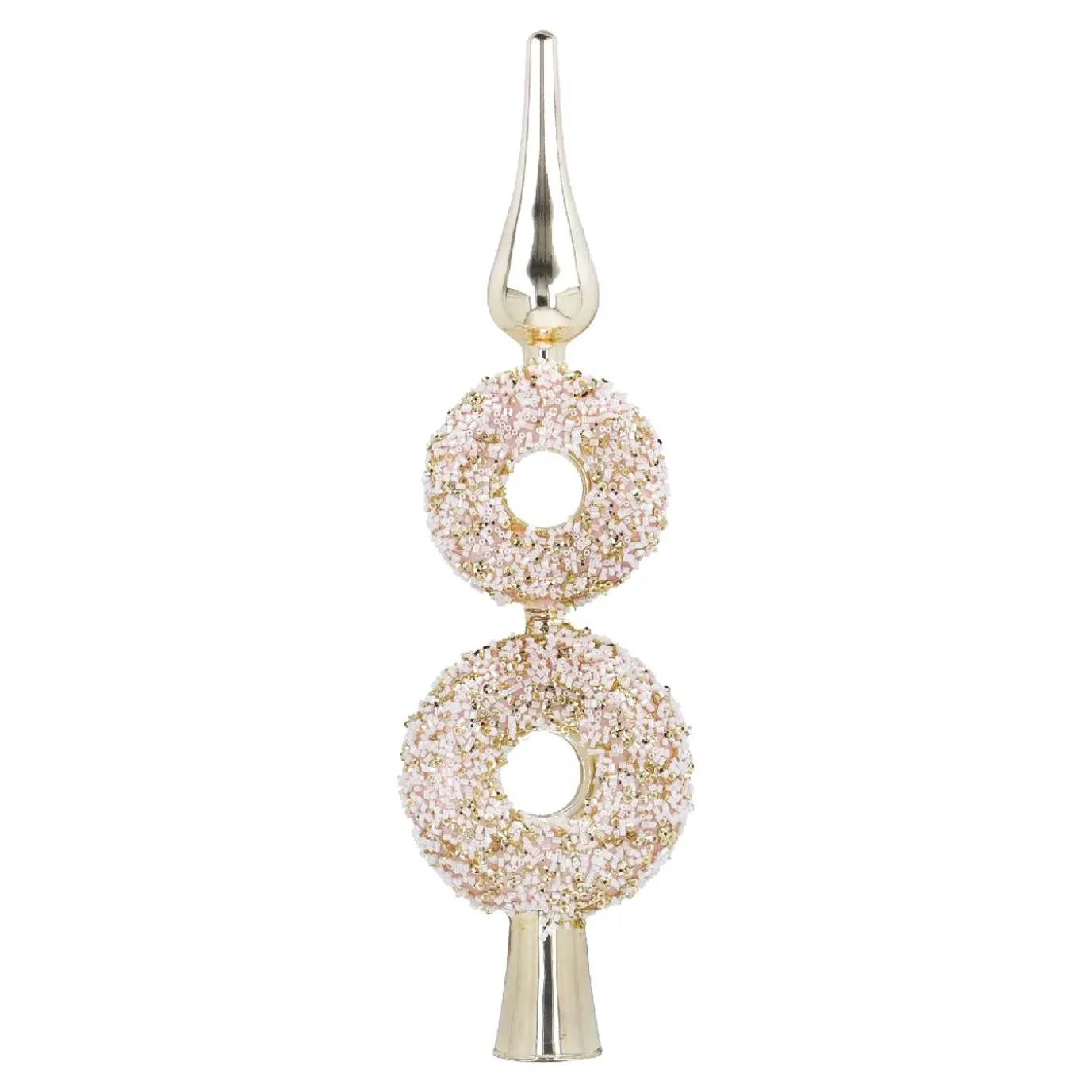 NANU-NANA Baumspitze Fancy, Donuts/gold, 30 Cm