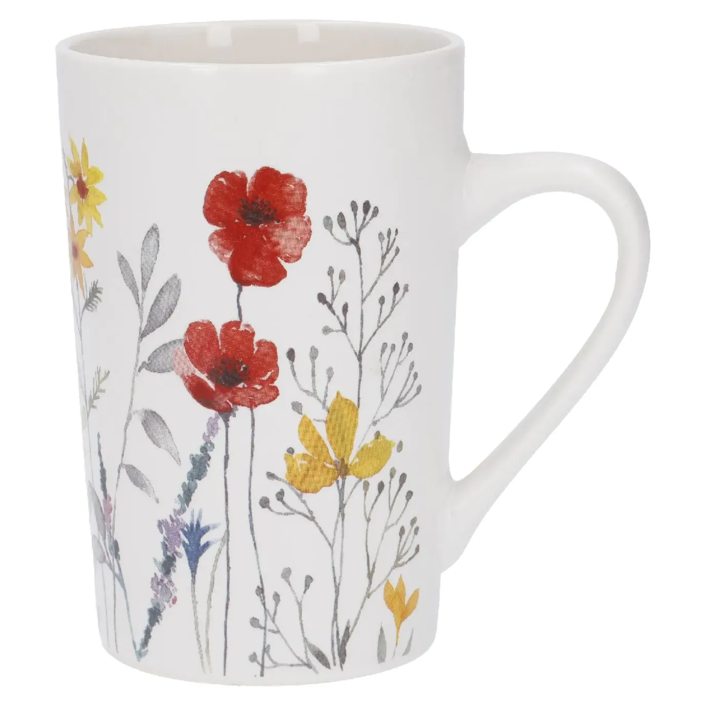 NANU-NANA Becher Wildblumen, Rot, 360 Ml