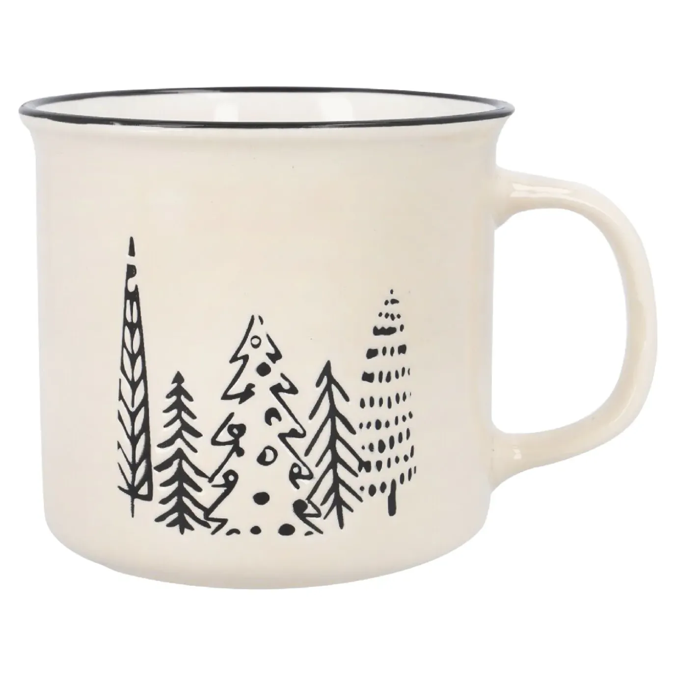 NANU-NANA Becher Xmas/Klassik, Tanne/creme, 400 Ml