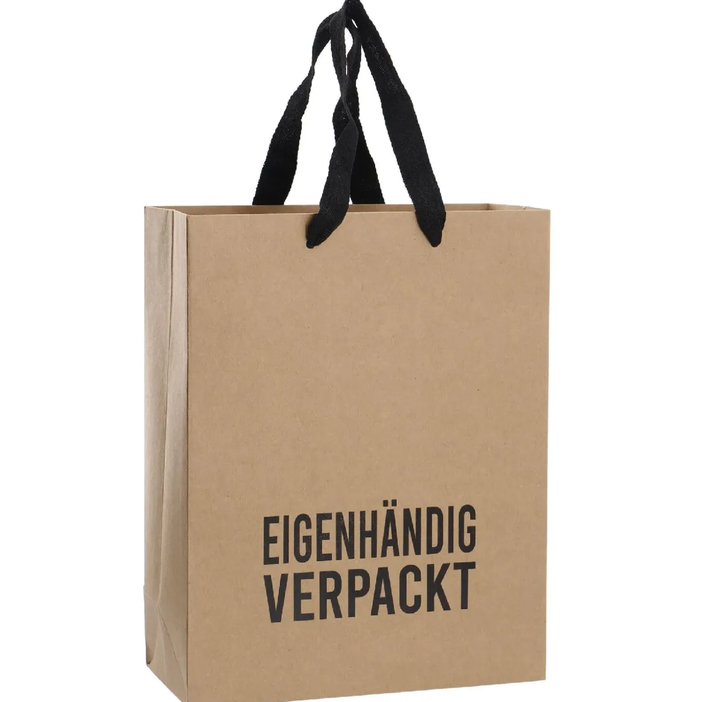 NANU-NANA Geschenktüte Kraft, Eigenhändig Verpackt, 22 X 28 Cm