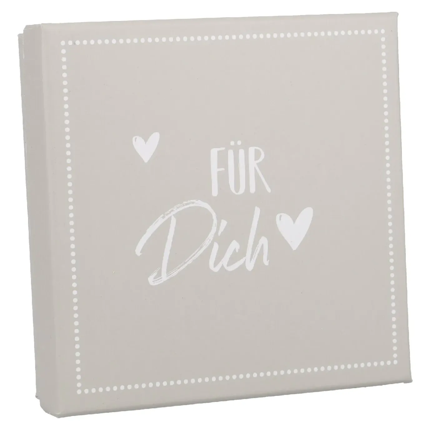 NANU-NANA Gutscheinbox Für Dich/grau, 11 X 11 Cm