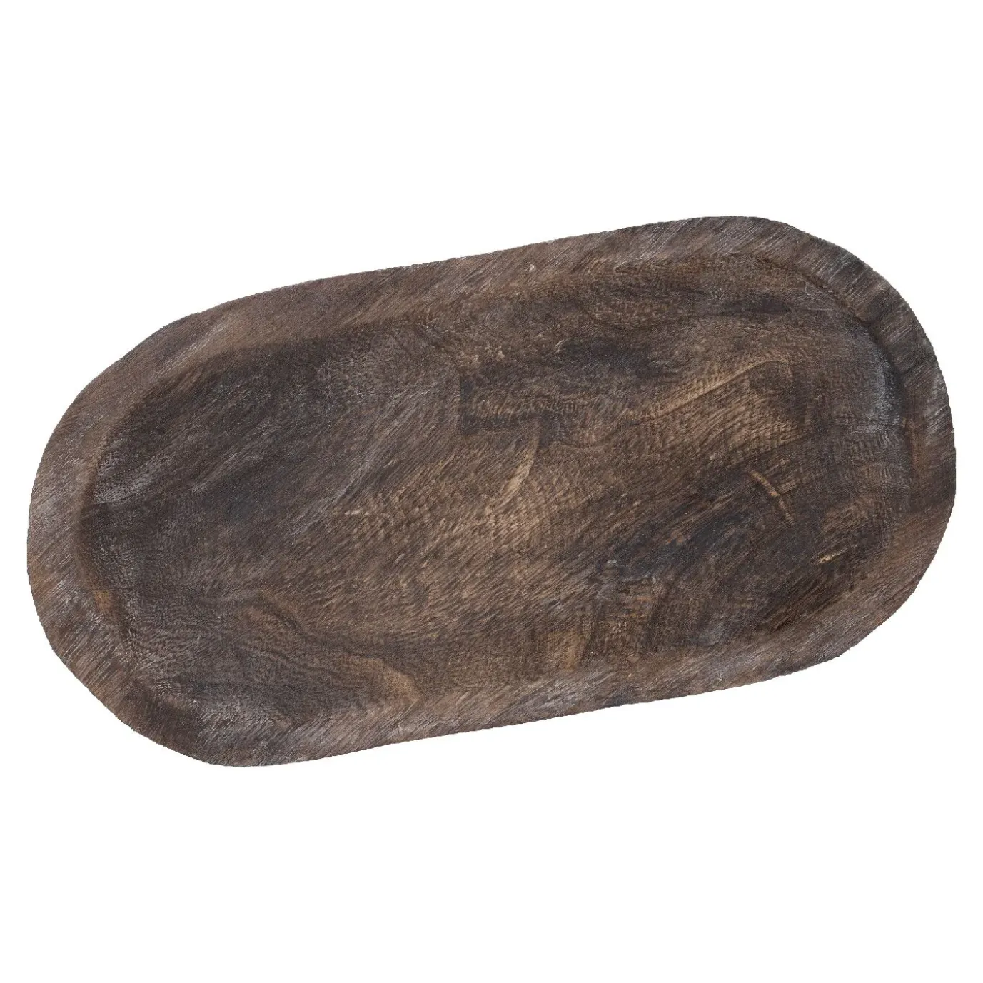 NANU-NANA Holzschale Oval, Braun, 41 X 21 Cm
