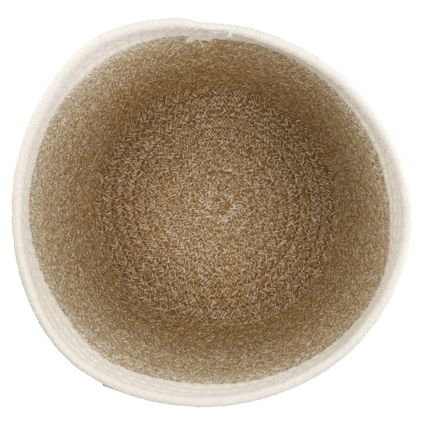 NANU-NANA Korb Hoch, Rund/natur-weiß, 26 X 25.5 Cm
