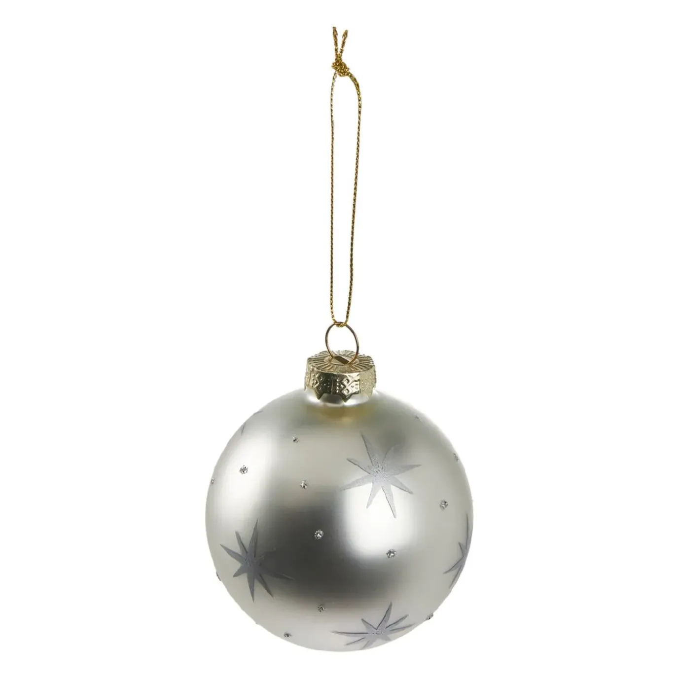 NANU-NANA Kugel Sterne, Weiß, 7 Cm
