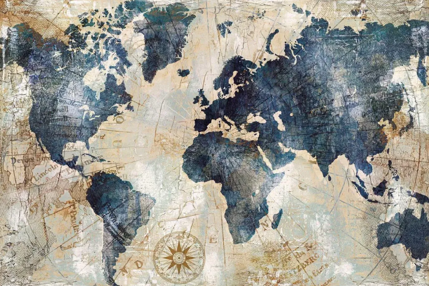 NANU-NANA Poster Vintage Worldmap, Nr. 18