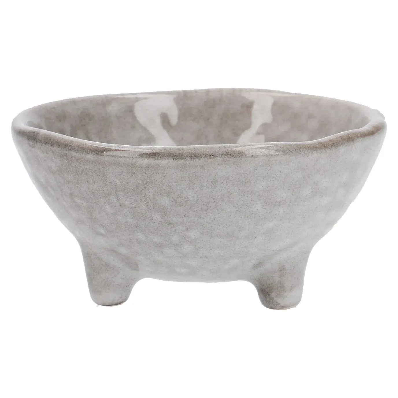 NANU-NANA Schale Mit Fuß Dina, Creme, 9 Cm
