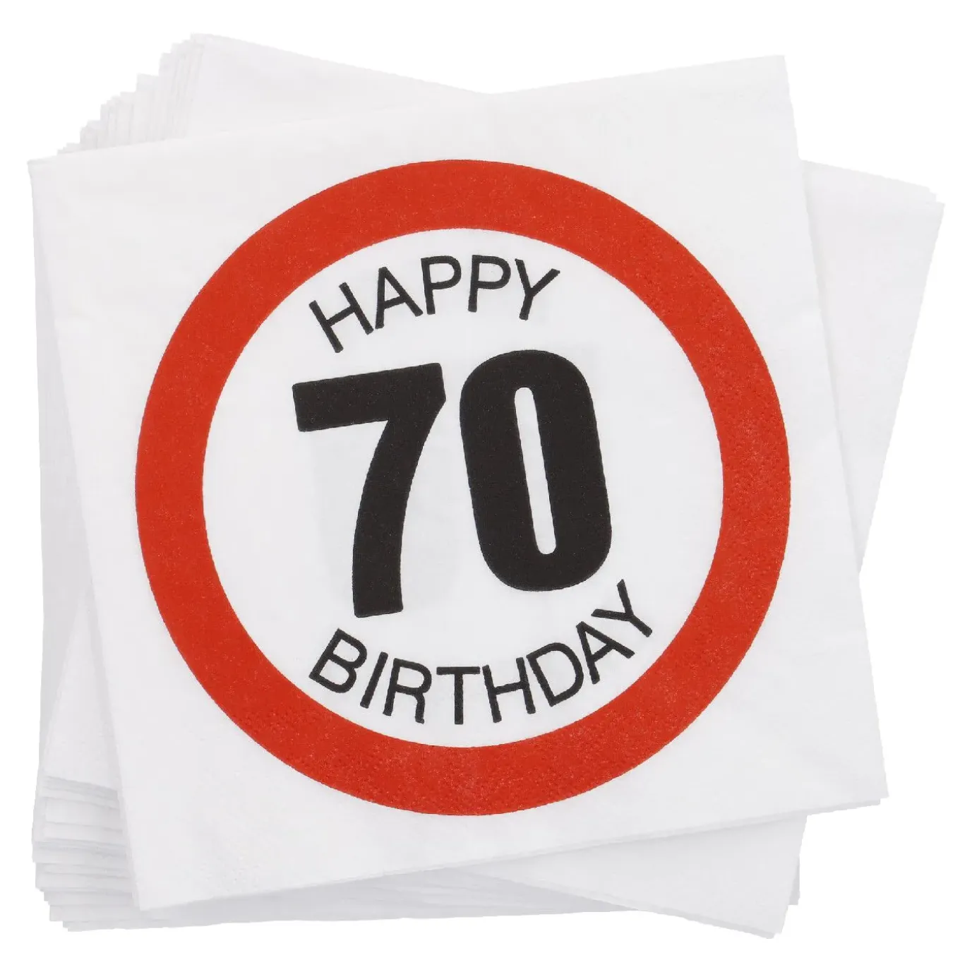 NANU-NANA Servietten, 20 Stück, 70 Jahre