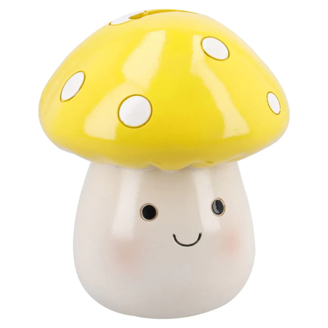 NANU-NANA Spardose Pilz, Gelb, 15 Cm